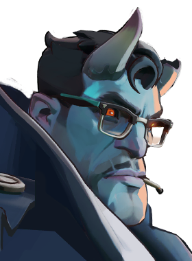 Abrams hero card, default