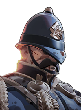 Warden critical pose, default