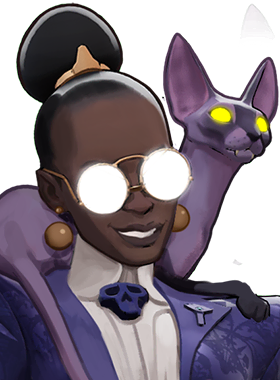 Calico gloat pose, default